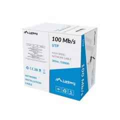 LCU5-10CC-0305-B Przewód Kabel UTP Kat.5E CCA 305m drut niebieski