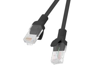 PCU6-10CC-0100-BK PATCHCORD KAT.6 UTP 1M CZARNY FLUKE PASSED