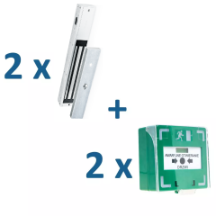 ZZ-2xZW800RV3-2xAPWK-LED Zestaw 2 x zwora + 2 x przycisk