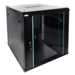 Szafa RACK 12U / 19” wisząca do złożenia 600x600 czarna RWA1266-B