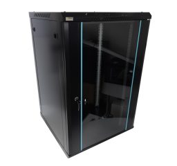 Szafa RACK 18U / 19” wisząca do złożenia 600x600 czarna