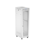 SZAFA INSTALACYJNA RACK STOJĄCA 19" 42U 600X800 SZARA DRZWI PERFOROWANE LCD LANBERG (FLAT PACK)