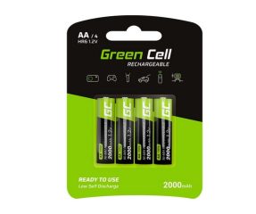 GREEN CELL AKUMULATORKI PALUSZKI 4X AA R6 2000MAH