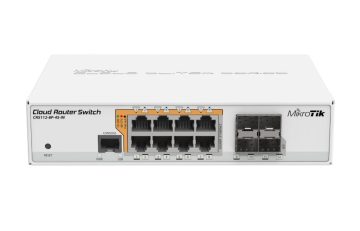 CRS112-8P-4S-IN Switch Mikrotik 12p PoE (PoE+: 8;) 78W Managed Gigabit