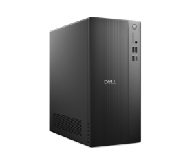 Dell Tower ECT1250 i5-14400 8GB DDR5 4800 SSD512 Intel UHD 730 Graphics WLAN + BT Wireless Kb & Mouse W11Pro Black