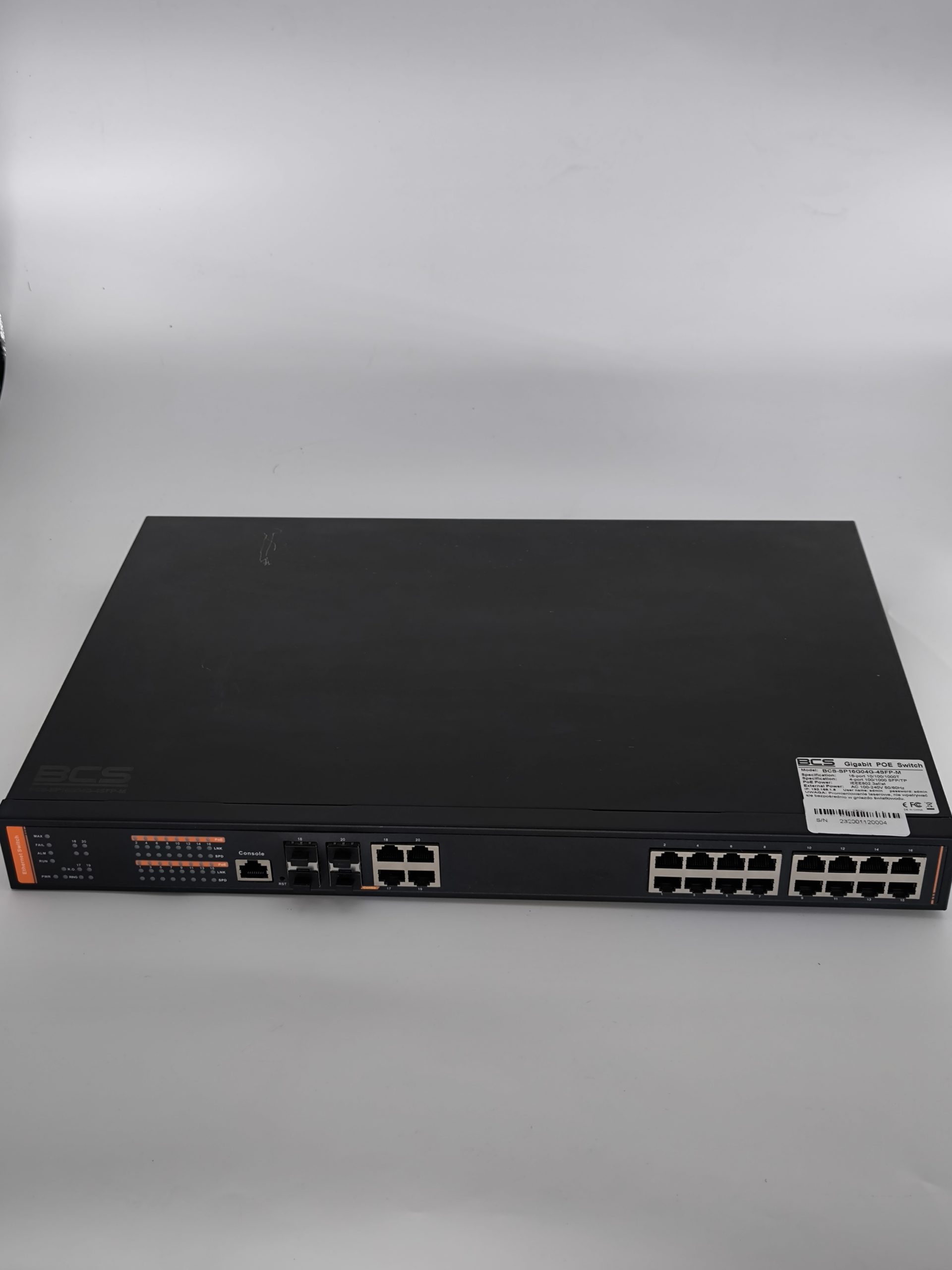UŻYWANE BCS-SP16G04G-4SFP-M - obrazek 2
