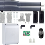 ATS SAFE Zestaw z siłownikami ATS w składzie: Siłowniki ATS30DGS 24V;  Centrala ZL65; Fotka DIR10 x1; Karta AF43S x1; Piloty AT04EV, Fotokomórki DIR10, CAME