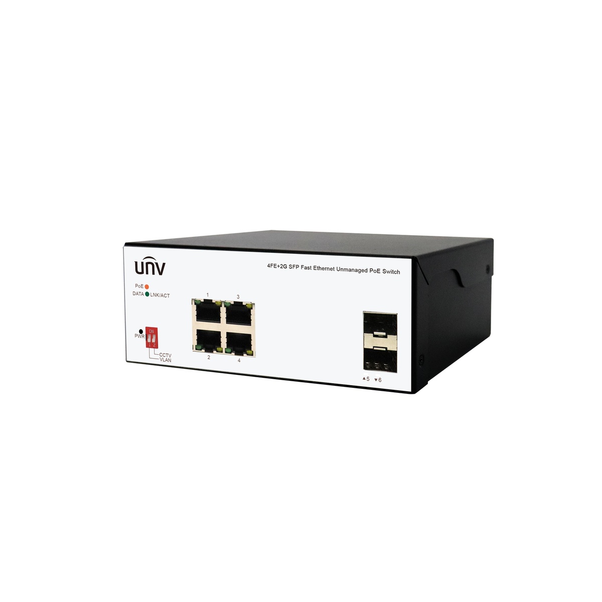 ISW2000-4T2GP-POE-IN Switch 4xPoE 2x SFP przemysłowy niezarzadzalny 75W