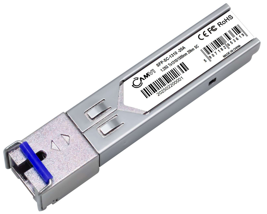 SFP-SC-1310-20A Wkładka SFP 1,25Gbps TX/RX: 1310 SC/LC DDM SMF 20km