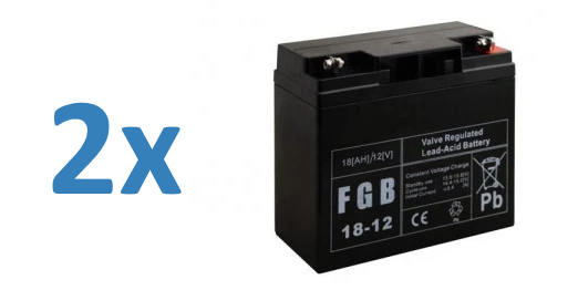 ZZ-2x-FGB 18-12 Zestaw 2 x akumulator FGB 18-12, 18Ah