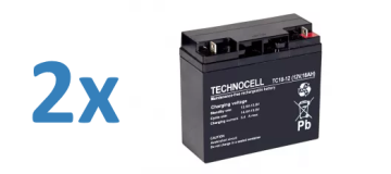 ZZ-2x-TC 18-12 Zestaw 2 x akumulator TC 18-12, 18Ah
