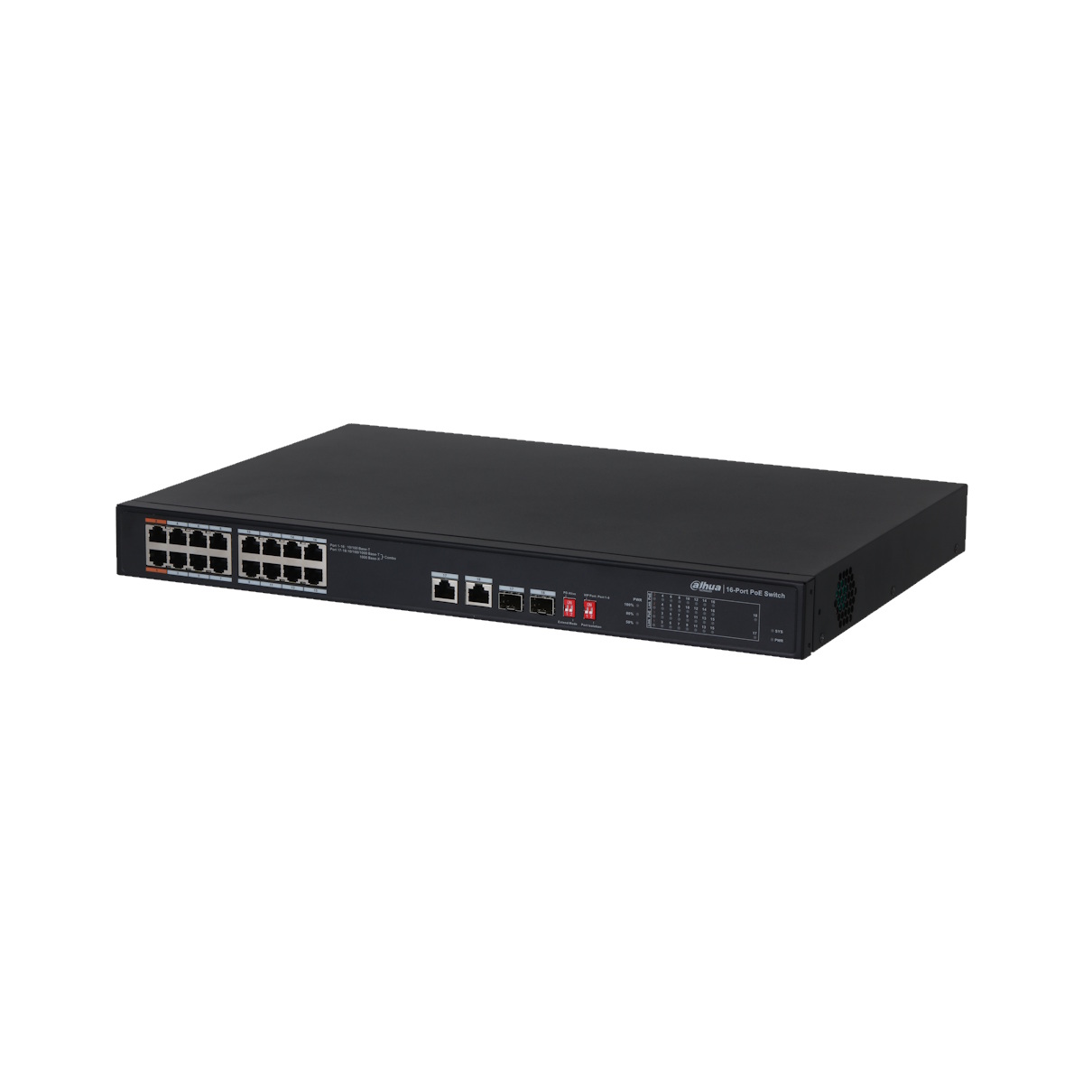S3218-16ET-135(PROMO) Switch 18 portowy 16xPoE 100Mbps 2x Uplink combo