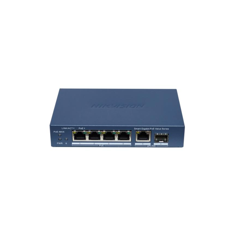 DS-3E1506P-EI/M-4P1T1F 4-portowy gigabitowy inteligentny przełącznik POE