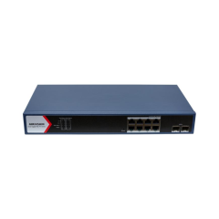 DS-3E1710HP-SI-8P2X 8-portowy gigabitowy inteligentny przełącznik PoE