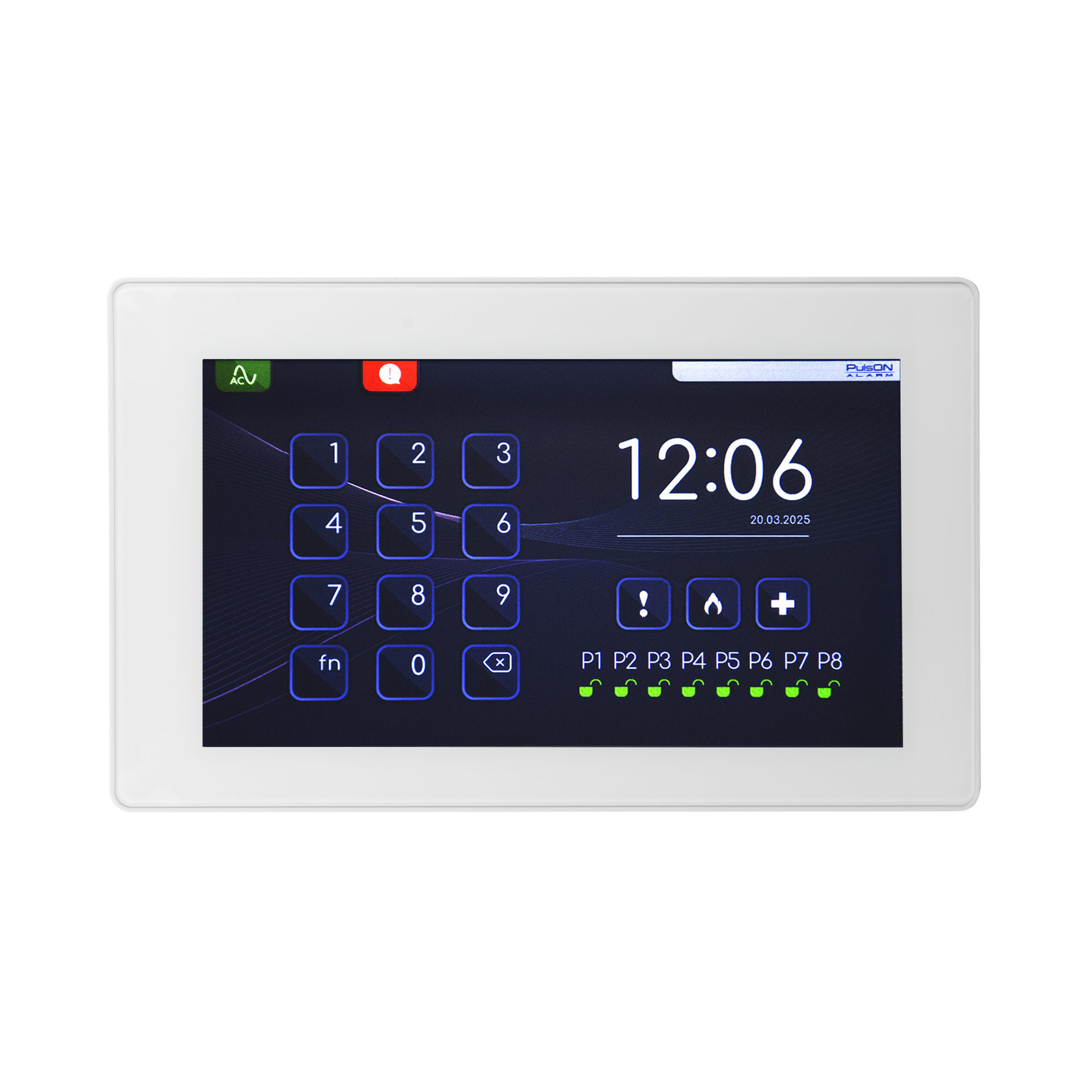 PulsON Alarm Touch BUS 7" - WH - obrazek 3
