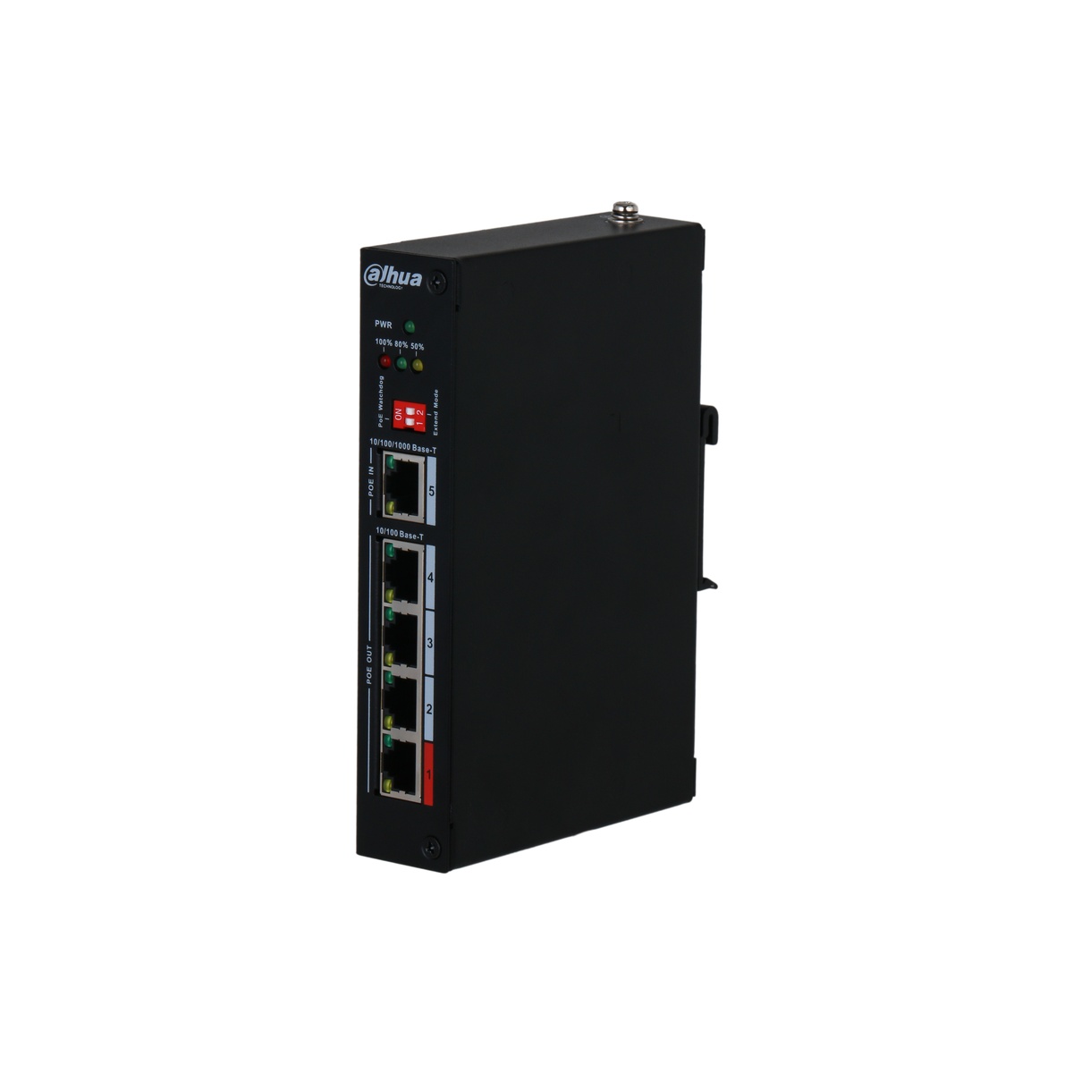 PFT1500 Extender PoE 5-portowy z 4-port. PoE Out i 1-port.