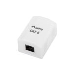 OS6-0001-W Gniazdo natynkowe Kat.6 1X RJ45 Ekranowane białe