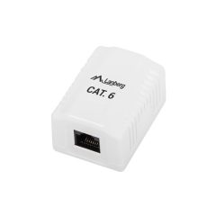 OS6-0001-W Gniazdo natynkowe Kat.6 1X RJ45 Ekranowane białe