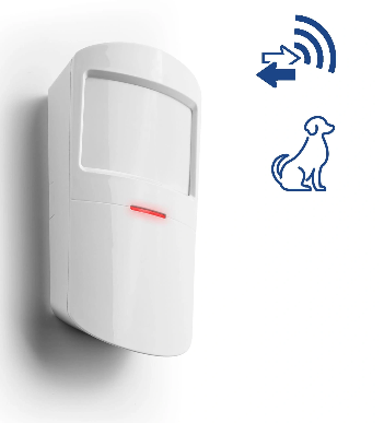 EvoPIR NX PET WH bezprzewodowy czujnik ruchu odporny na zwierzęta serii EvoLINK